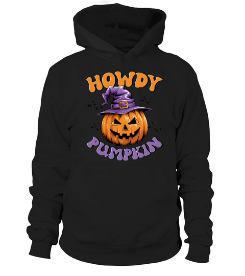 Howdy Pumpkin Halloween Sublimation Hoodie Unisex