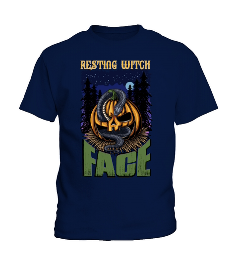 RESTING WITCH FACE HALLOWEEN HALLOWEEN Kids T-Shirt