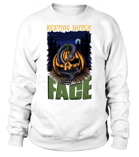 RESTING WITCH FACE HALLOWEEN HALLOWEEN Sweatshirt Unisex