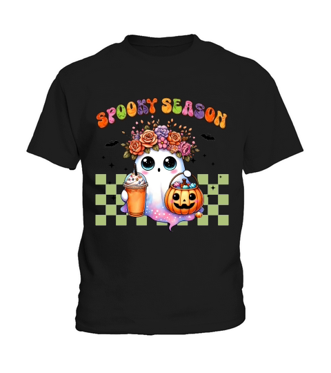 Halloween Boo Spooky Season Kids T-Shirt