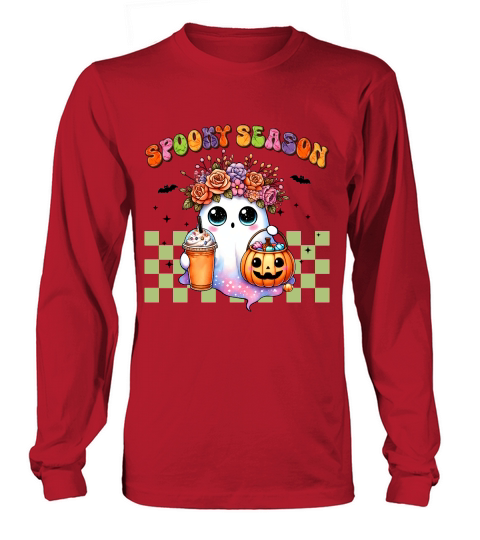 Halloween Boo Spooky Season Long sleeved Unisex