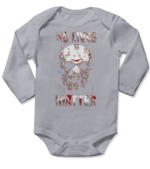 Jason Voorhees No Lives Matter Long Sleeve Baby One-Piece