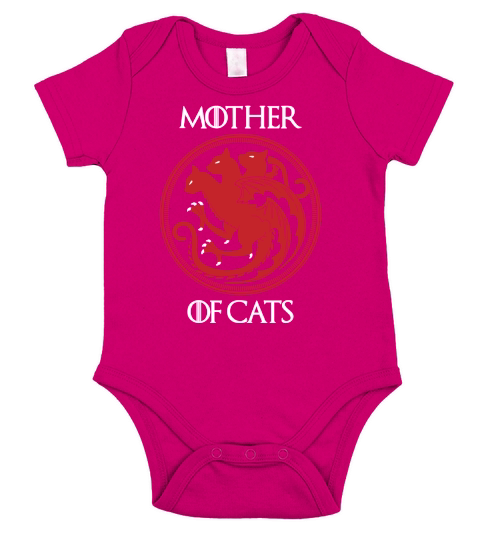 GAME THRONES MOTHER OF CATS Short Sleeve Baby One-Piece