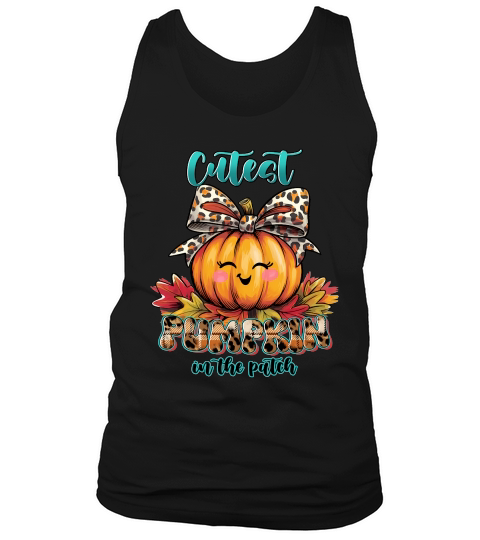 Cutest Pumpkin In Patch Halloween Tank Top Unisex