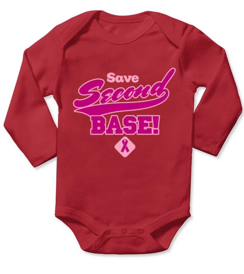 Save Second Base T-Shirt Long Sleeve Baby One-Piece