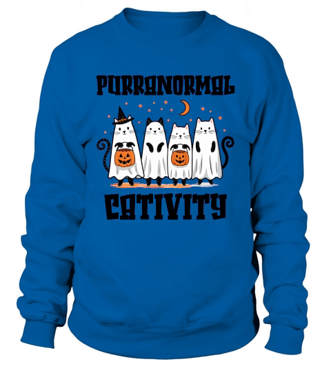 Halloween Cat Purranormal Cativity Sweatshirt Unisex