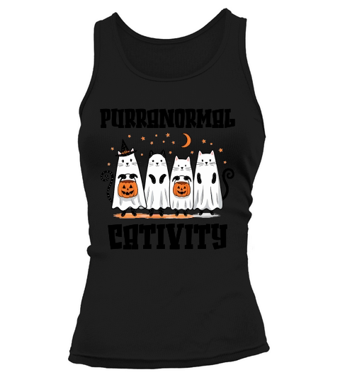 Halloween Cat Purranormal Cativity Tank top Woman