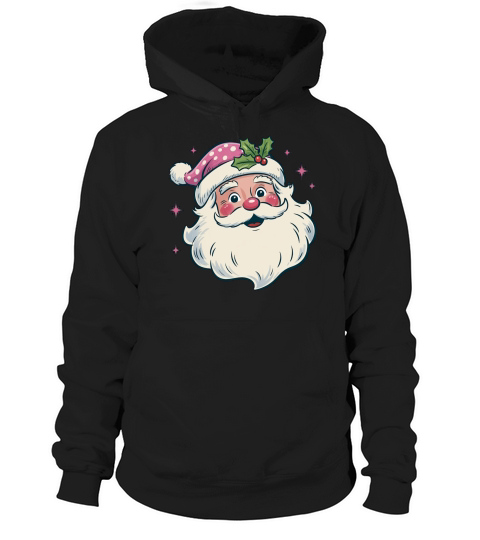 Pink Santa Women Hoodie Unisex