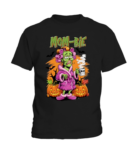Mom Bie Morning Halloween Kids T-Shirt