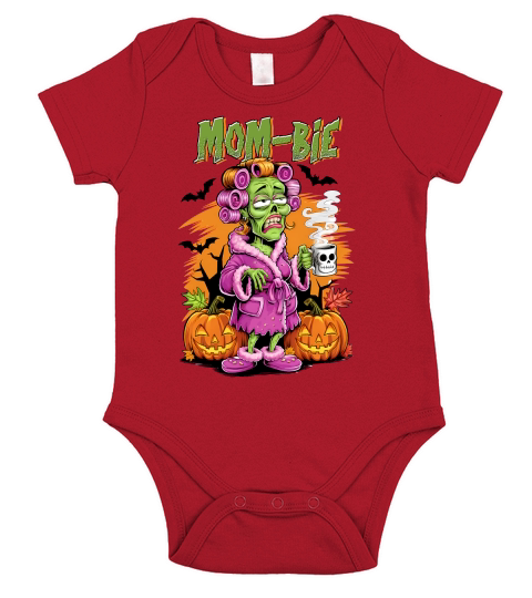 Mom Bie Morning Halloween Short Sleeve Baby One-Piece