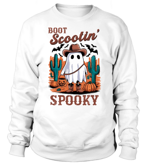 Boot Scoot Spooky Western Sweatshirt Unisex