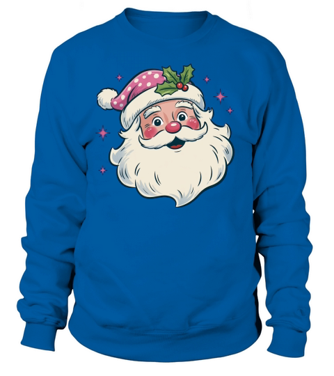 Pink Santa Women Sweatshirt Unisex
