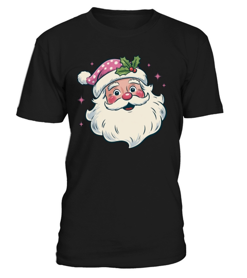 Pink Santa Women T-Shirt Unisex