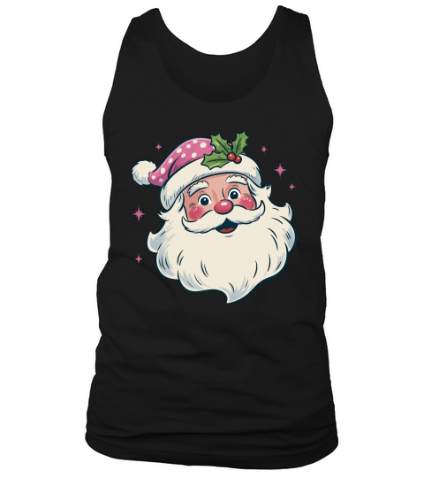 Pink Santa Women Tank Top Unisex