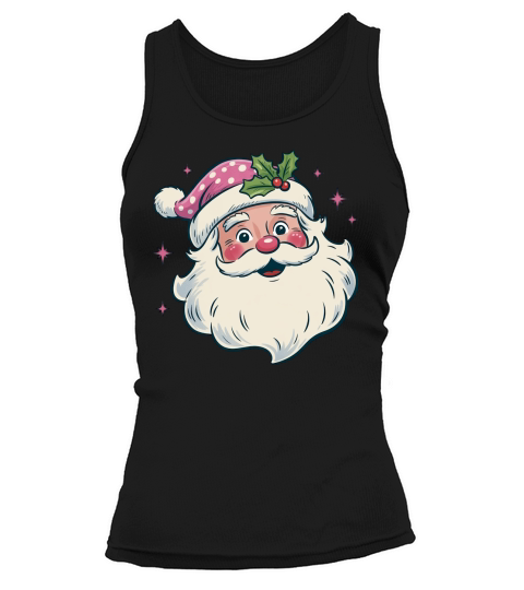 Pink Santa Women Tank top Woman