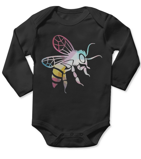 GEOMETRIC HORNET BEE T SHIRT Long Sleeve Baby One-Piece