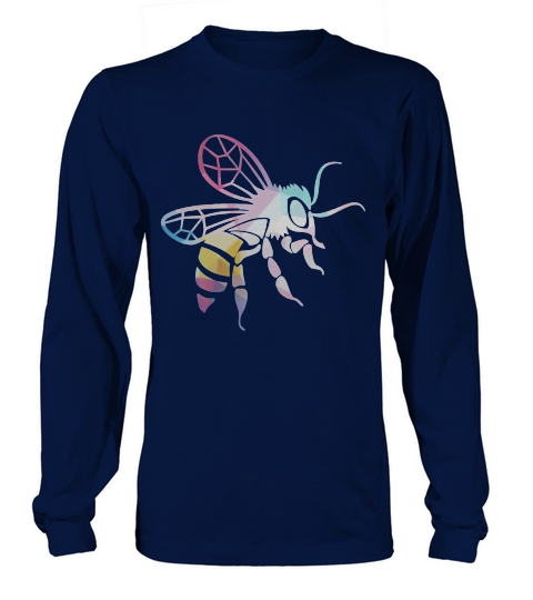 GEOMETRIC HORNET BEE T SHIRT Long sleeved Unisex