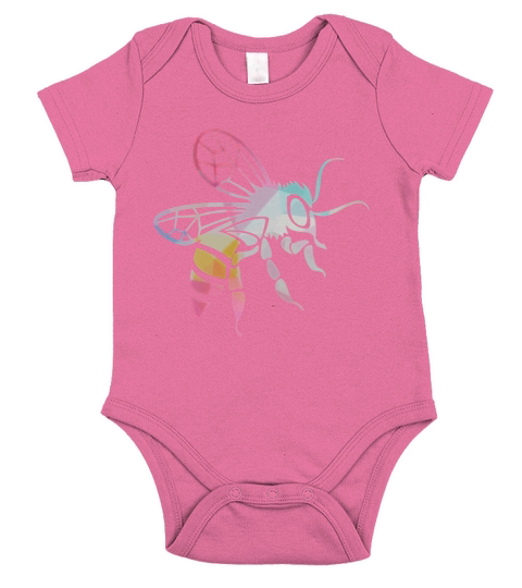 GEOMETRIC HORNET BEE T SHIRT Short Sleeve Baby One-Piece