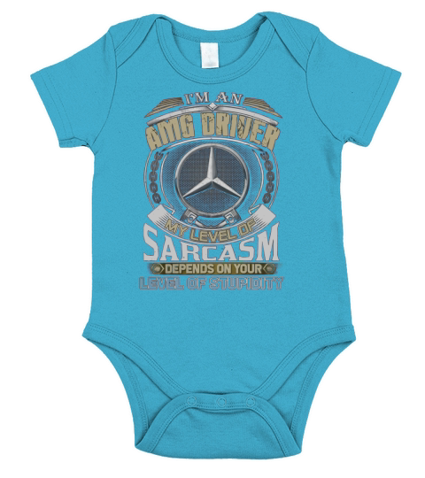 Im AMG Driver My Level Of Sarcasm Short Sleeve Baby One-Piece