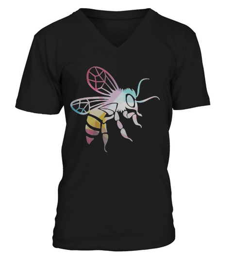 GEOMETRIC HORNET BEE T SHIRT V-Neck T-shirt
