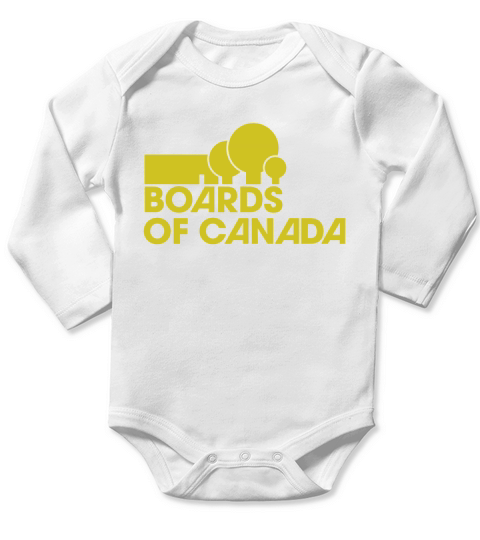 BOARDS OF CANADA LOGO YELLOW Long Sleeve Baby One-Piece