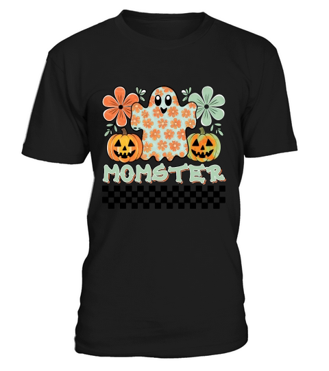 Momster Halloween Retro Cute Ghost T-Shirt Unisex