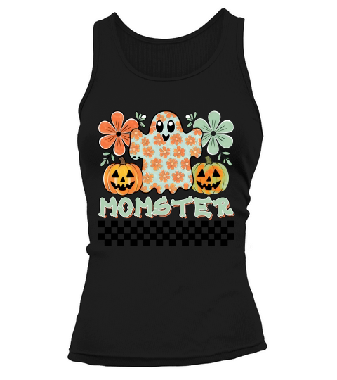 Momster Halloween Retro Cute Ghost Tank top Woman