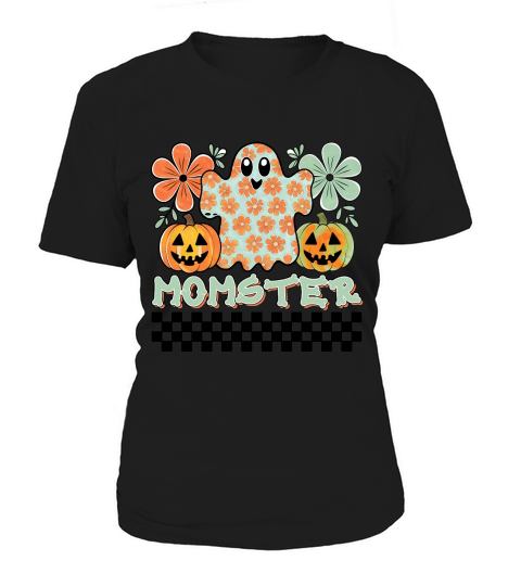Momster Halloween Retro Cute Ghost Women's T-Shirt