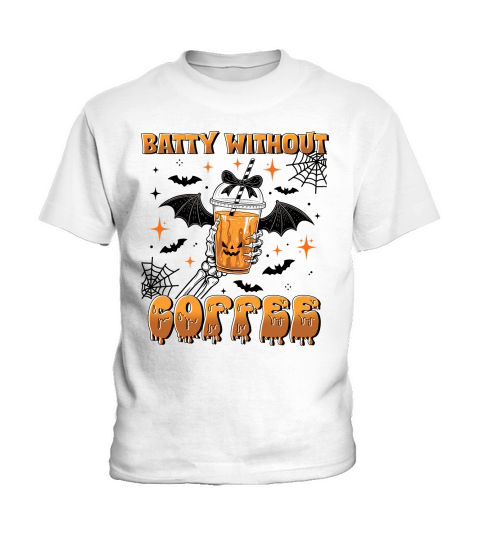 Batty Without My Coffee Quirky Kids T-Shirt
