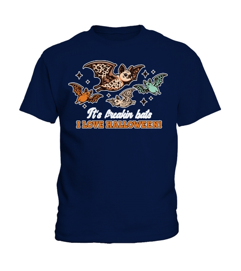 It’s Freakin Bats I Love Halloween Kids T-Shirt