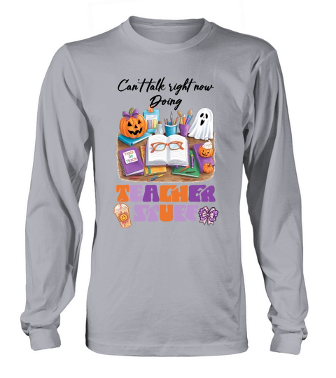 Teacher Stuff Halloween Long sleeved Unisex