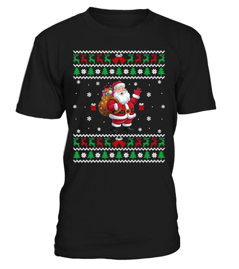 Funny Santa Gifts Christmas Ugly T-Shirt Unisex