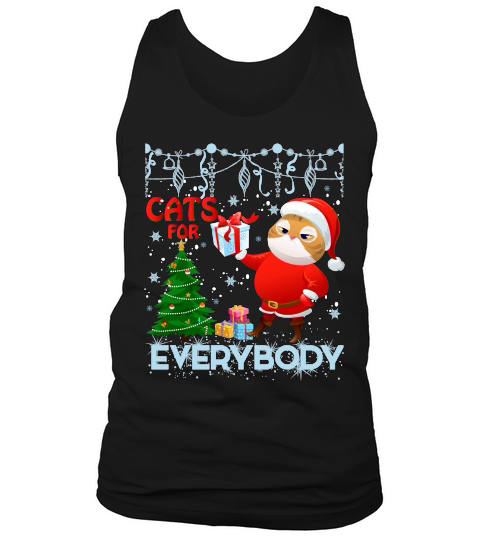 CATS FOR EVERYBODY   Christmas Day Design Tank Top Unisex
