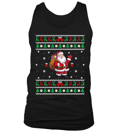 Funny Santa Gifts Christmas Ugly Tank Top Unisex