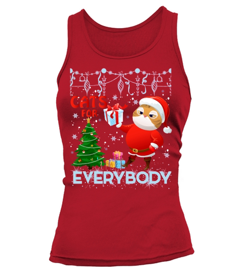CATS FOR EVERYBODY   Christmas Day Design Tank top Woman