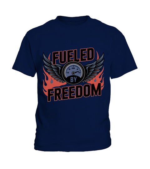 Fueled by Freedom Vintage Biker Kids T-Shirt