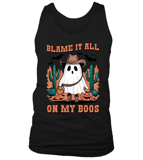 Blame It All On My Boos Halloween Tank Top Unisex