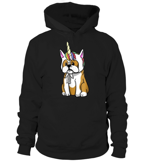 English Bulldog Unicorn T-Shirt Funny Dog Gift Shirt Hoodie Unisex