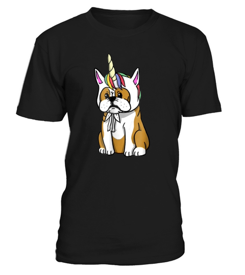 English Bulldog Unicorn T-Shirt Funny Dog Gift Shirt T-Shirt Unisex