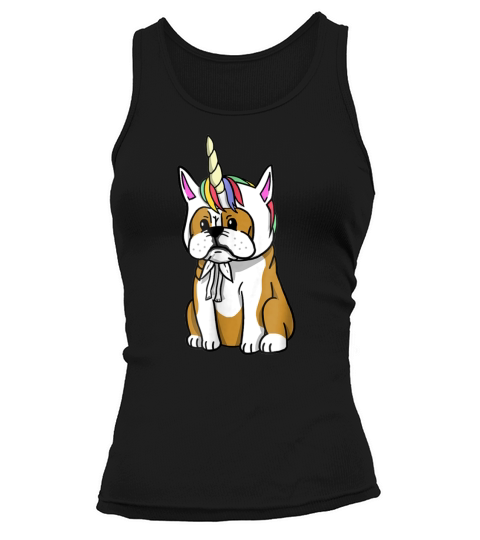 English Bulldog Unicorn T-Shirt Funny Dog Gift Shirt Tank top Woman
