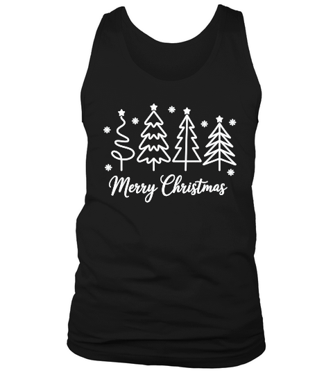 Christmas Tree Sublimation, Holiday Tank Top Unisex