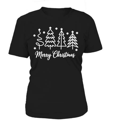 Christmas Tree Sublimation, Holiday Women's T-Shirt