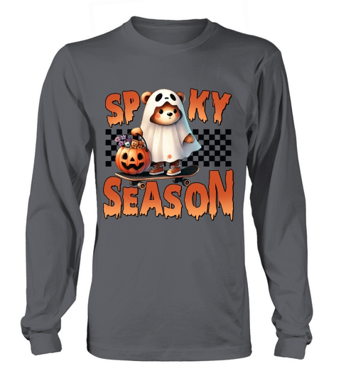 Halloween Ghost Spooky Trick Treat Long sleeved Unisex