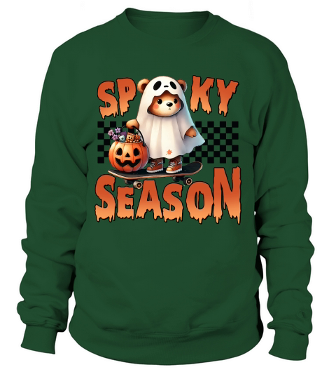 Halloween Ghost Spooky Trick Treat Sweatshirt Unisex
