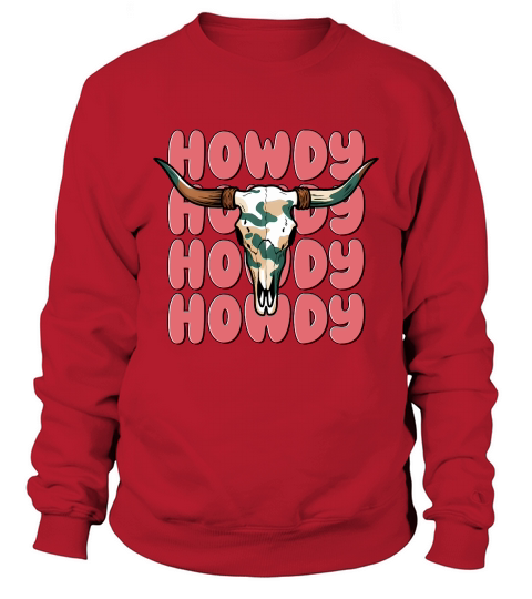 Howdy Halloween Design Sweatshirt Unisex