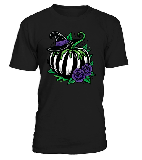Halloween Pumpkin and Roses T-Shirt Unisex
