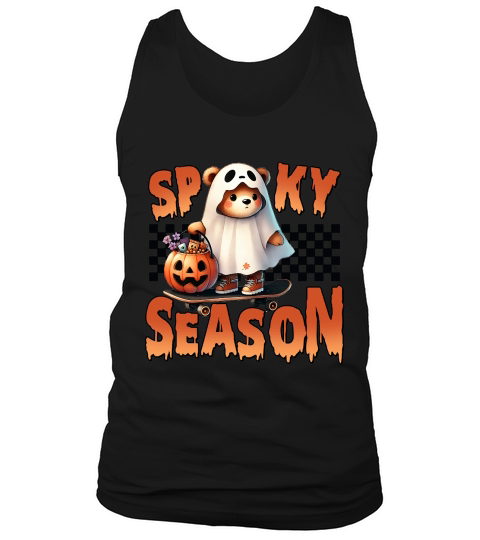 Halloween Ghost Spooky Trick Treat Tank Top Unisex