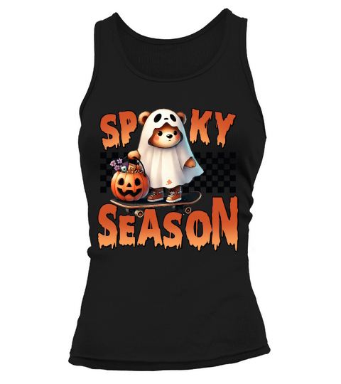 Halloween Ghost Spooky Trick Treat Tank top Woman