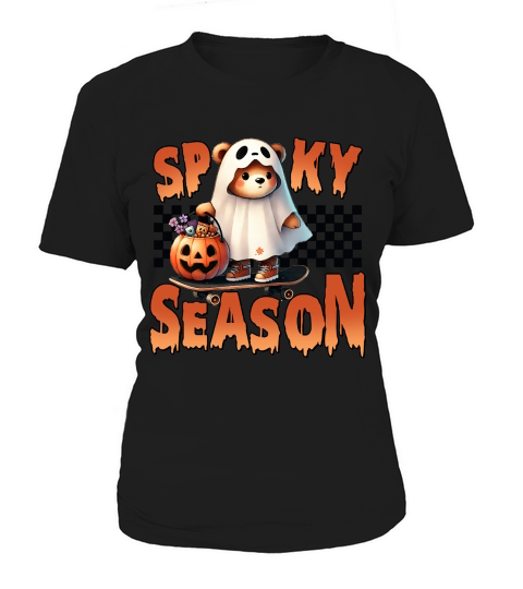 Halloween Ghost Spooky Trick Treat Women's T-Shirt