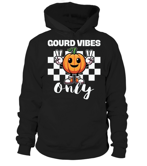 Gourd Vibes Only Pumpkin Hoodie Unisex